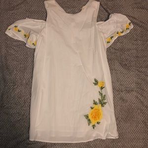 White flower dress